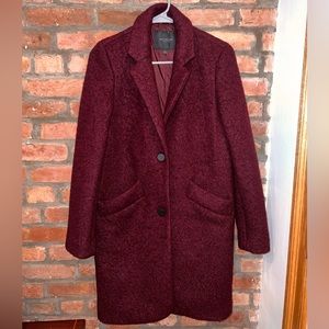 Maroon Wool Winter coat